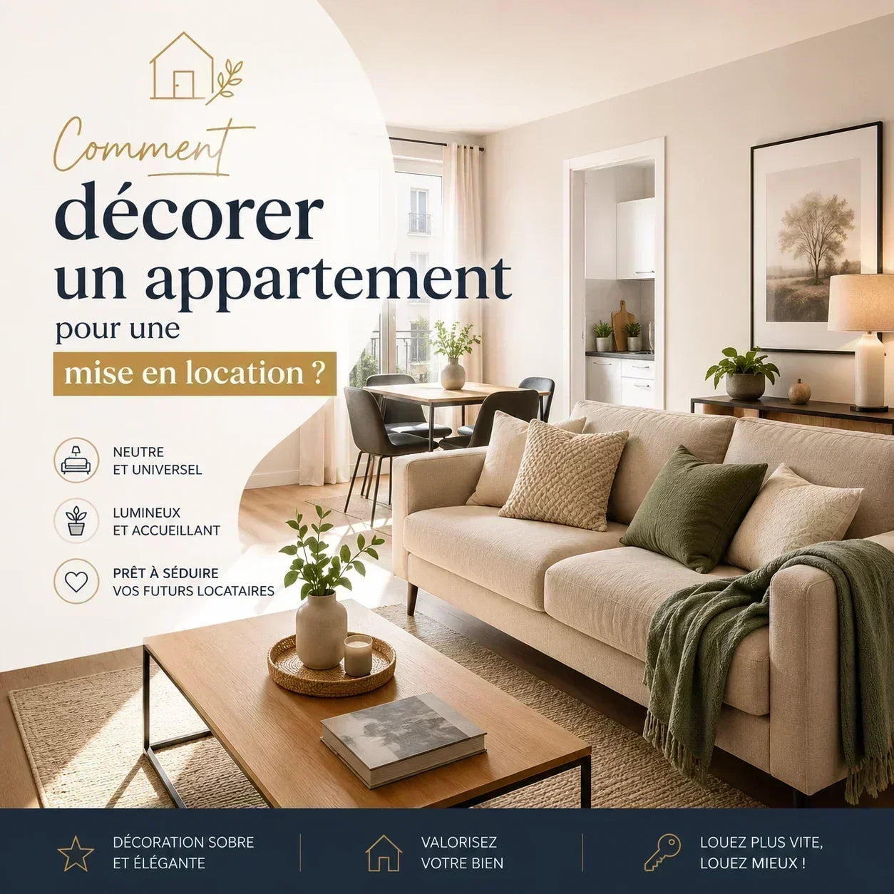 Comment décorer un appartement pour une mise en location ?