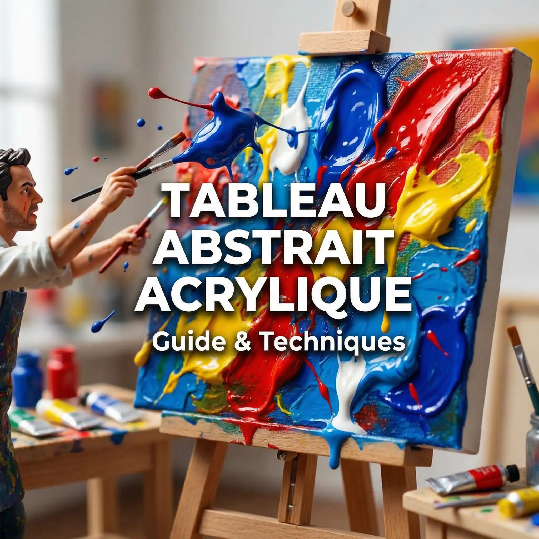 Créer un Tableau Abstrait Acrylique : Guide et Techniques