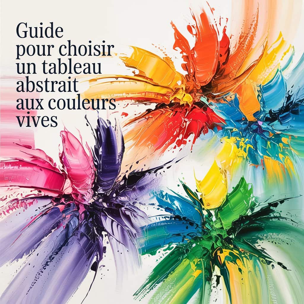 Guide pour choisir un tableau abstrait aux couleurs vives