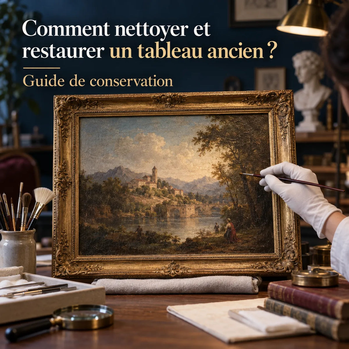 Comment nettoyer et restaurer un tableau ancien ?