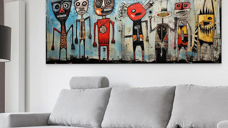 Tableau Street Art Basquiat Montableaudeco
