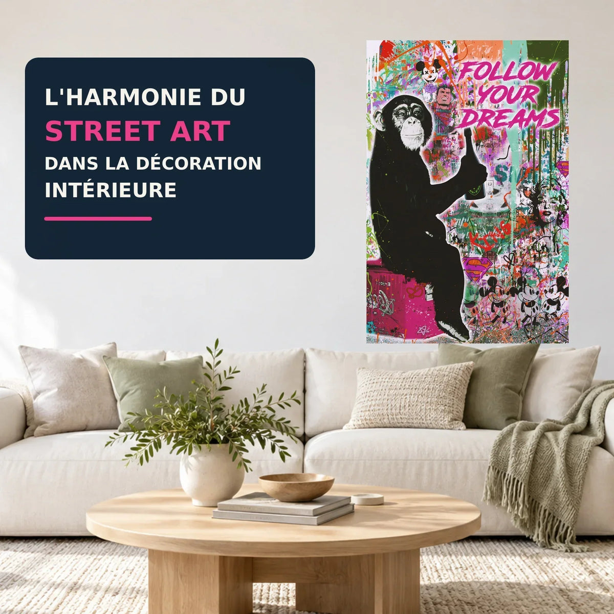 L'harmonie du street art dans la décoration intérieure