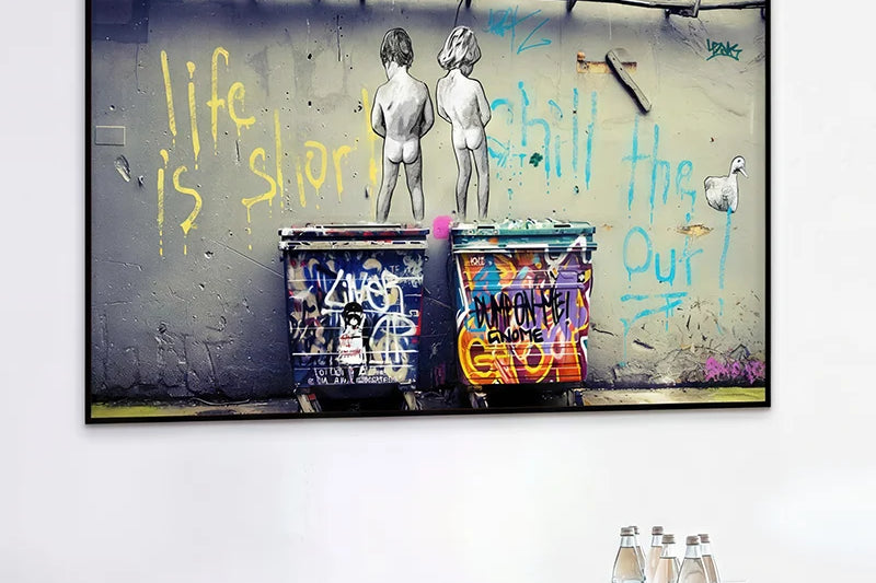 Tableau Banksy chez Montableaudeco