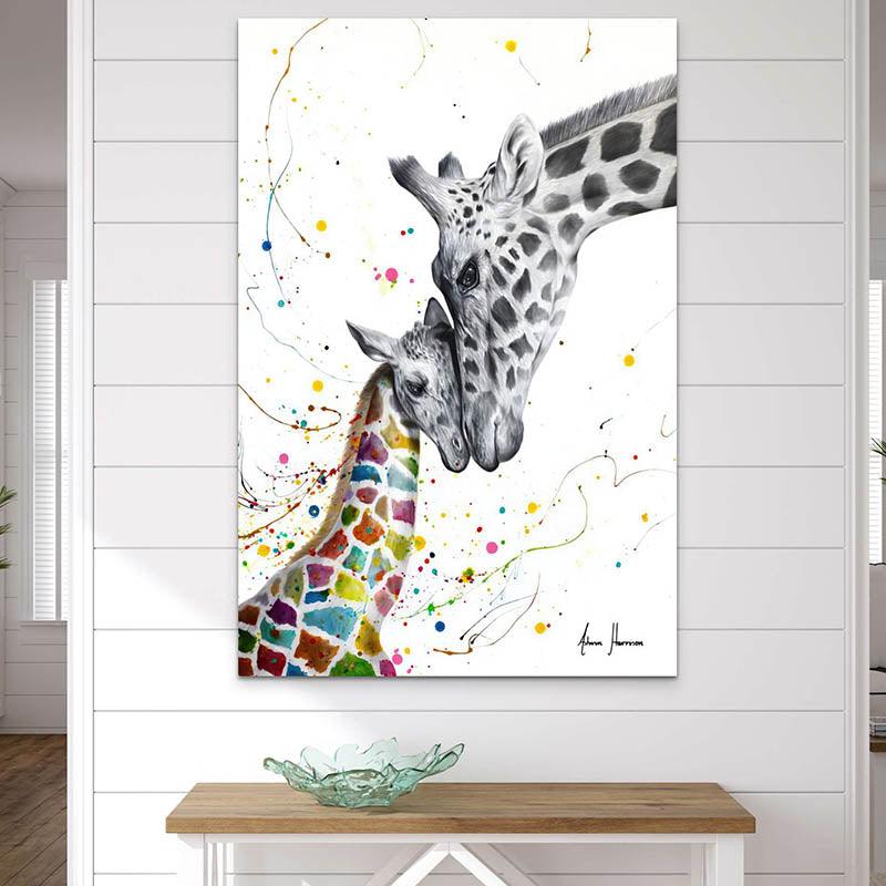 Tableau animaux : girafe