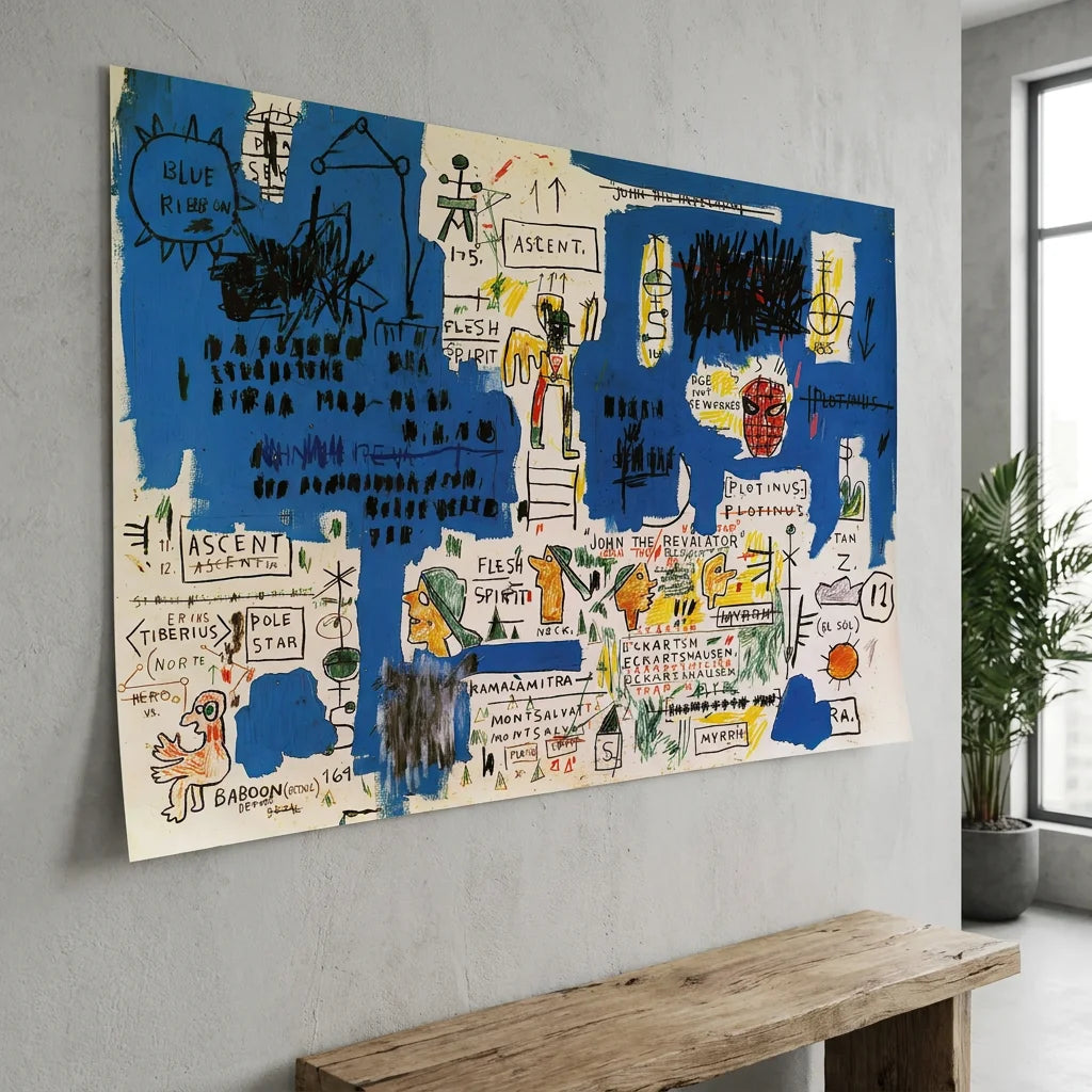 Affiche Basquiat Ascent inspiration street art contemporain