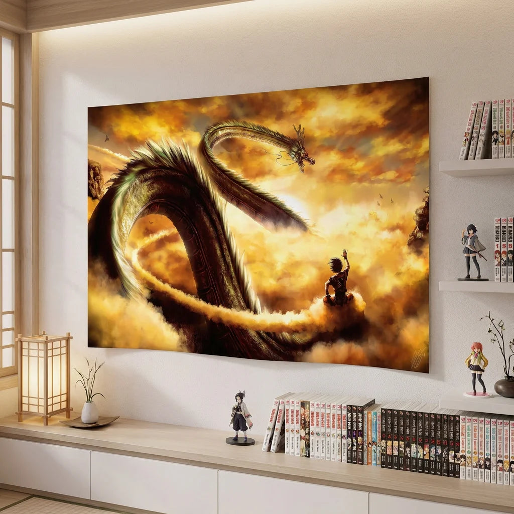 Affiche Dragon Ball Sheeron style fantasy cinématographique