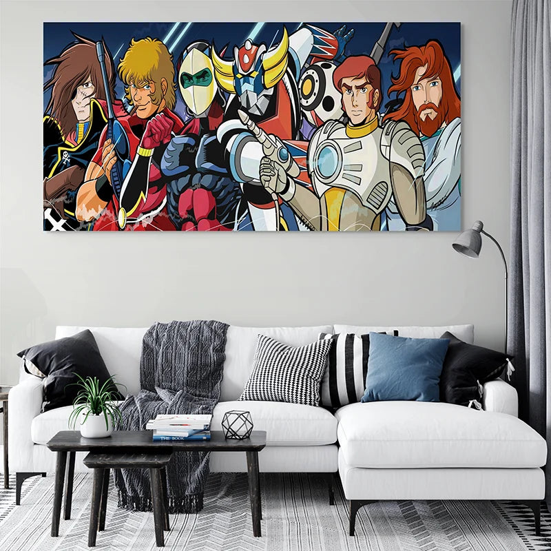 Décoration inspirée des séries animées cultes des années 80