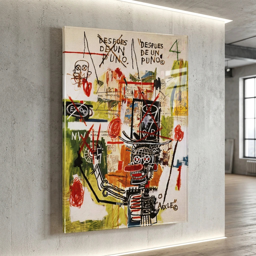 Décoration murale Basquiat After Puno pour salon arty