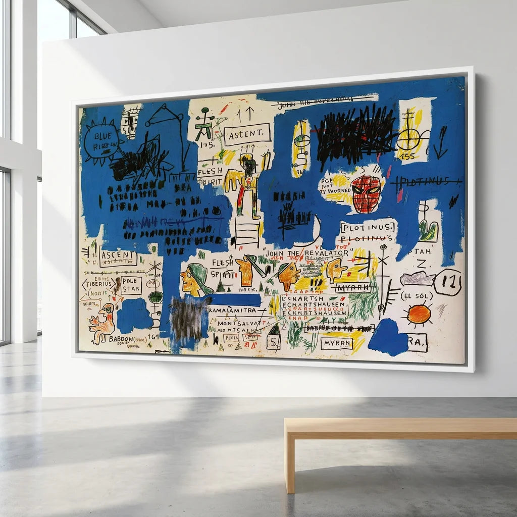 Décoration murale Basquiat Ascent pour salon arty