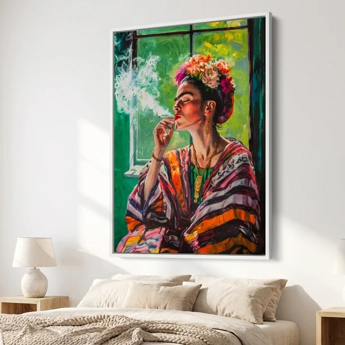 Décoration murale Frida Kahlo couleurs vibrantes