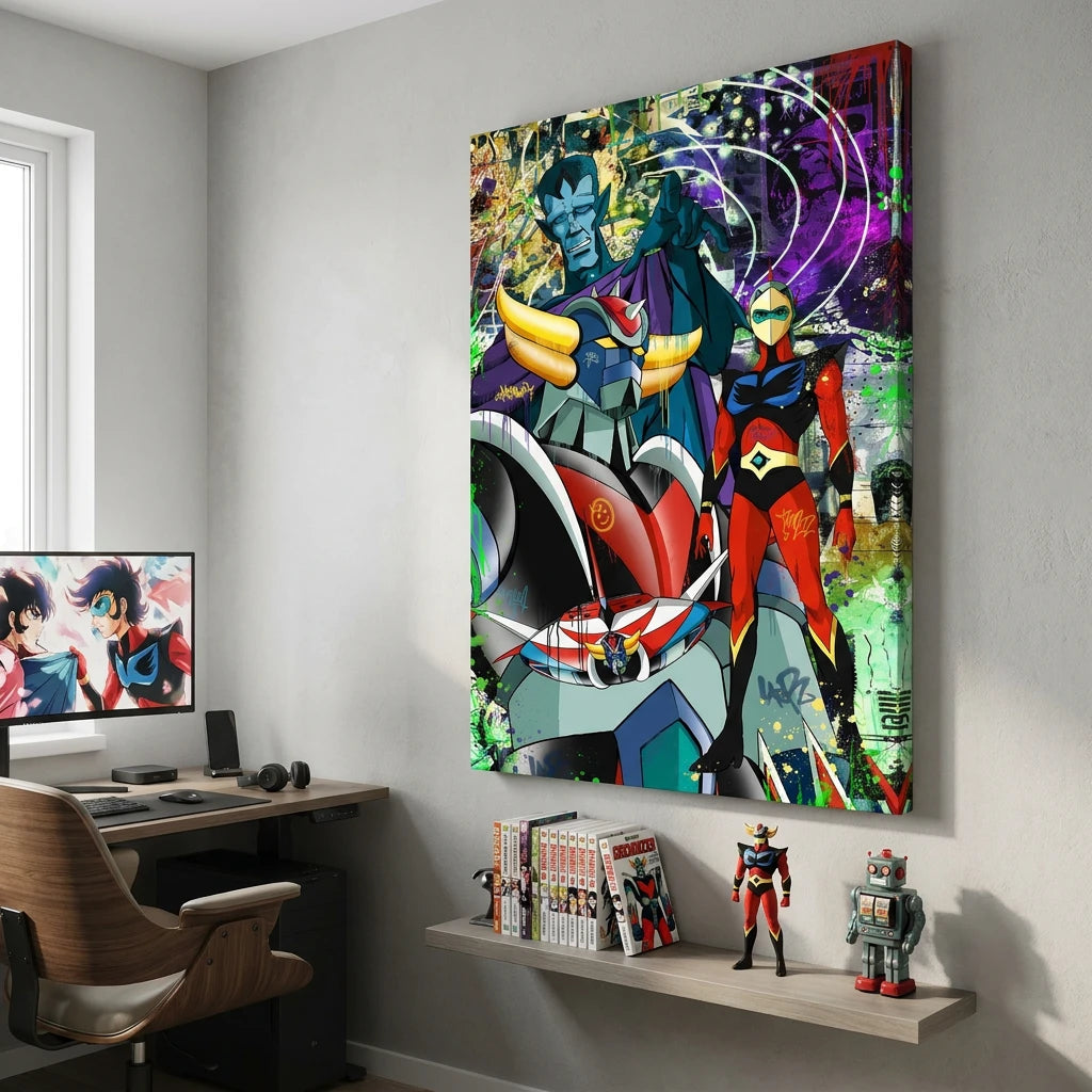 Décoration murale Goldorak Fan Collection pour chambre geek