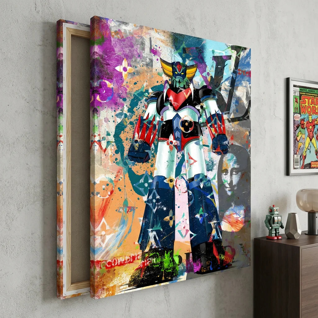 Décoration murale Goldorak et Fashion pour chambre geek