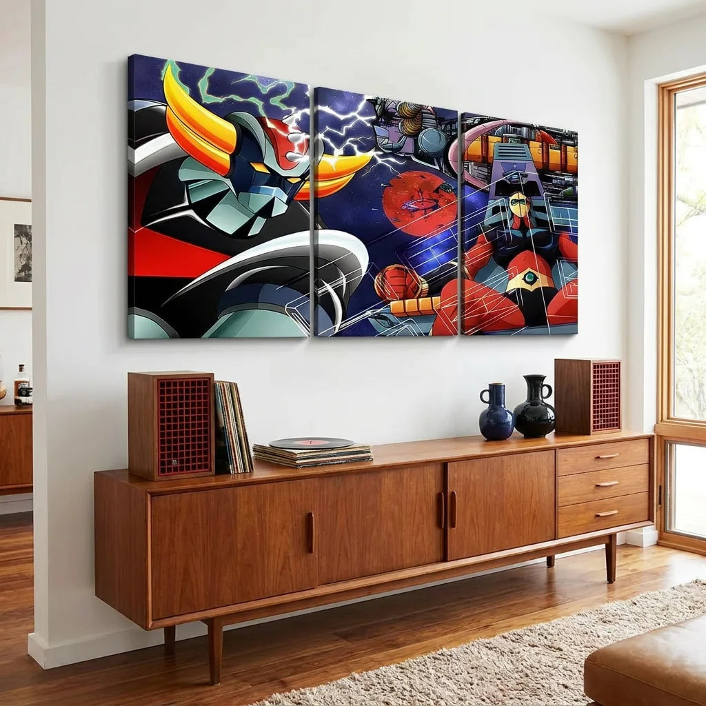 Décoration murale Goldorak pour bureau geek
