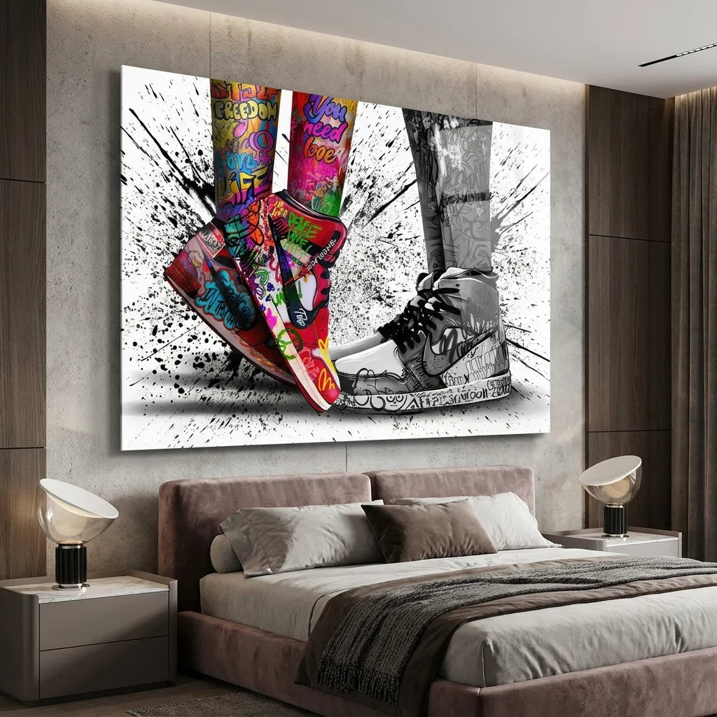 Décoration murale Nike pop art graffiti