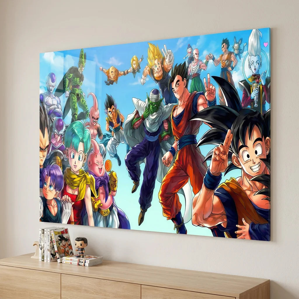Décoration murale manga Dragon Ball pour bureau gaming