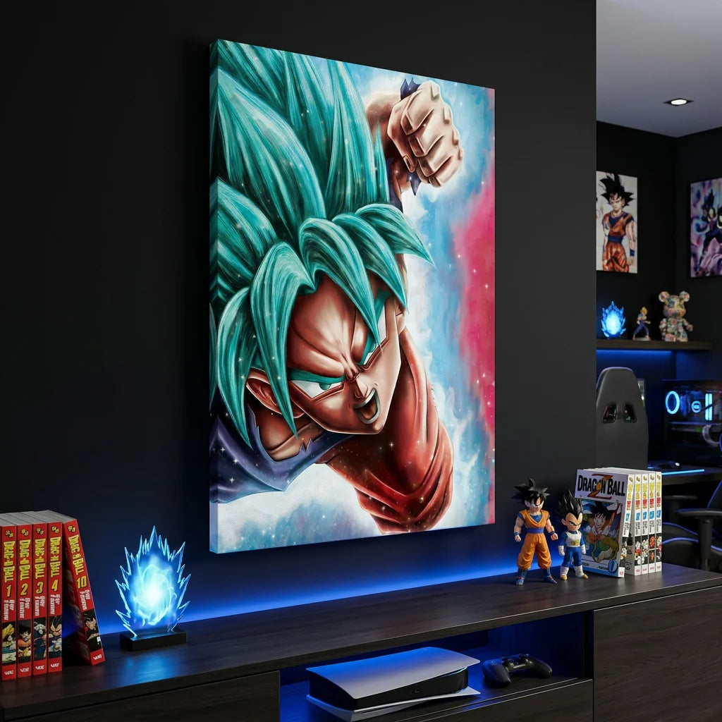 Décoration murale manga Sangoku Vegeta pour fan de Dragon Ball