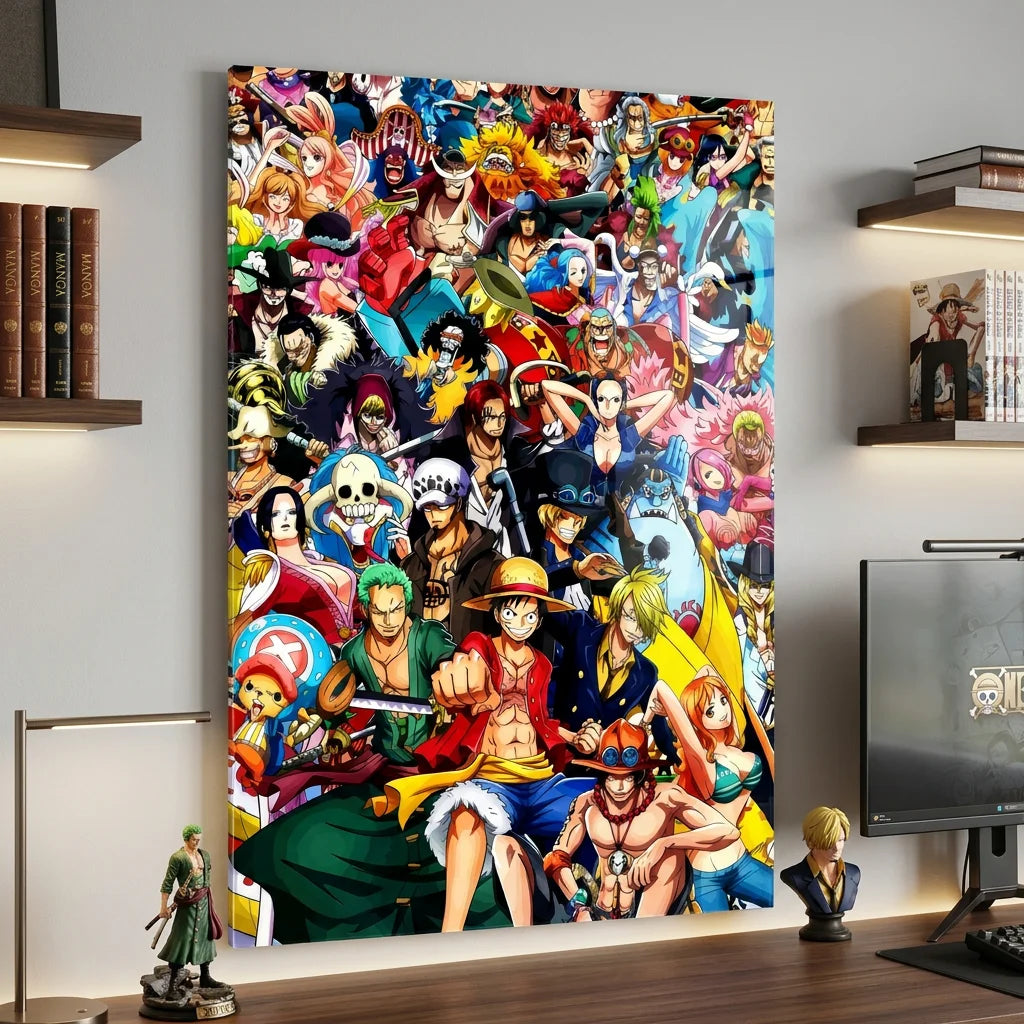Tableau One Piece On est tous la! 40x60cm / Plexiglas - Tableau One Piece