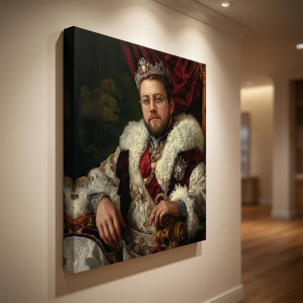 Portrait royal Le Roi tableau déco premium idée cadeau originale