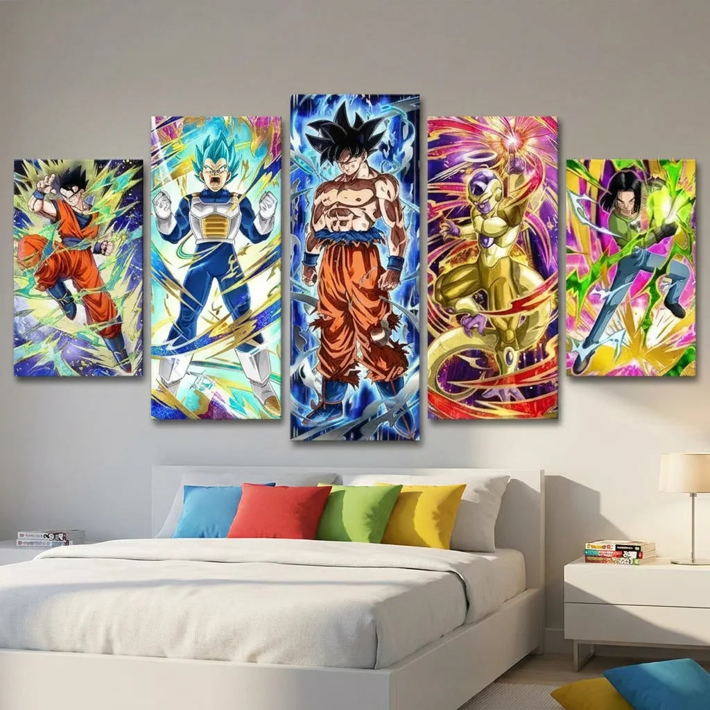 Tableau Dragon Ball Les Personnages décoration murale manga