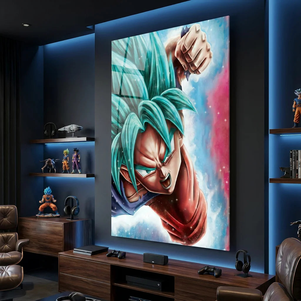 Tableau Dragon Ball Sangoku & Vegeta style manga dynamique
