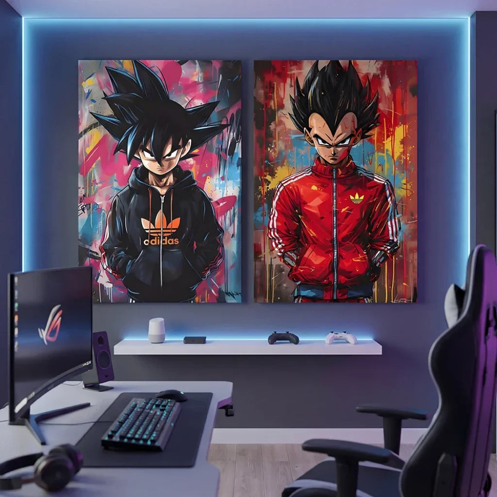 Tableau Dragon Ball décoration murale pour chambre d’adolescent