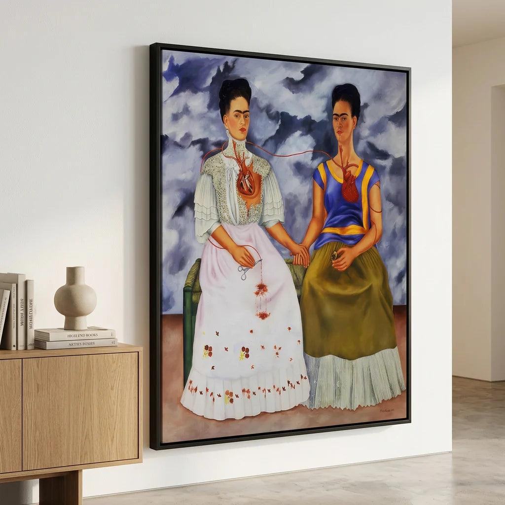 Tableau Frida Kahlo Les Deux Fridas décoration murale moderne