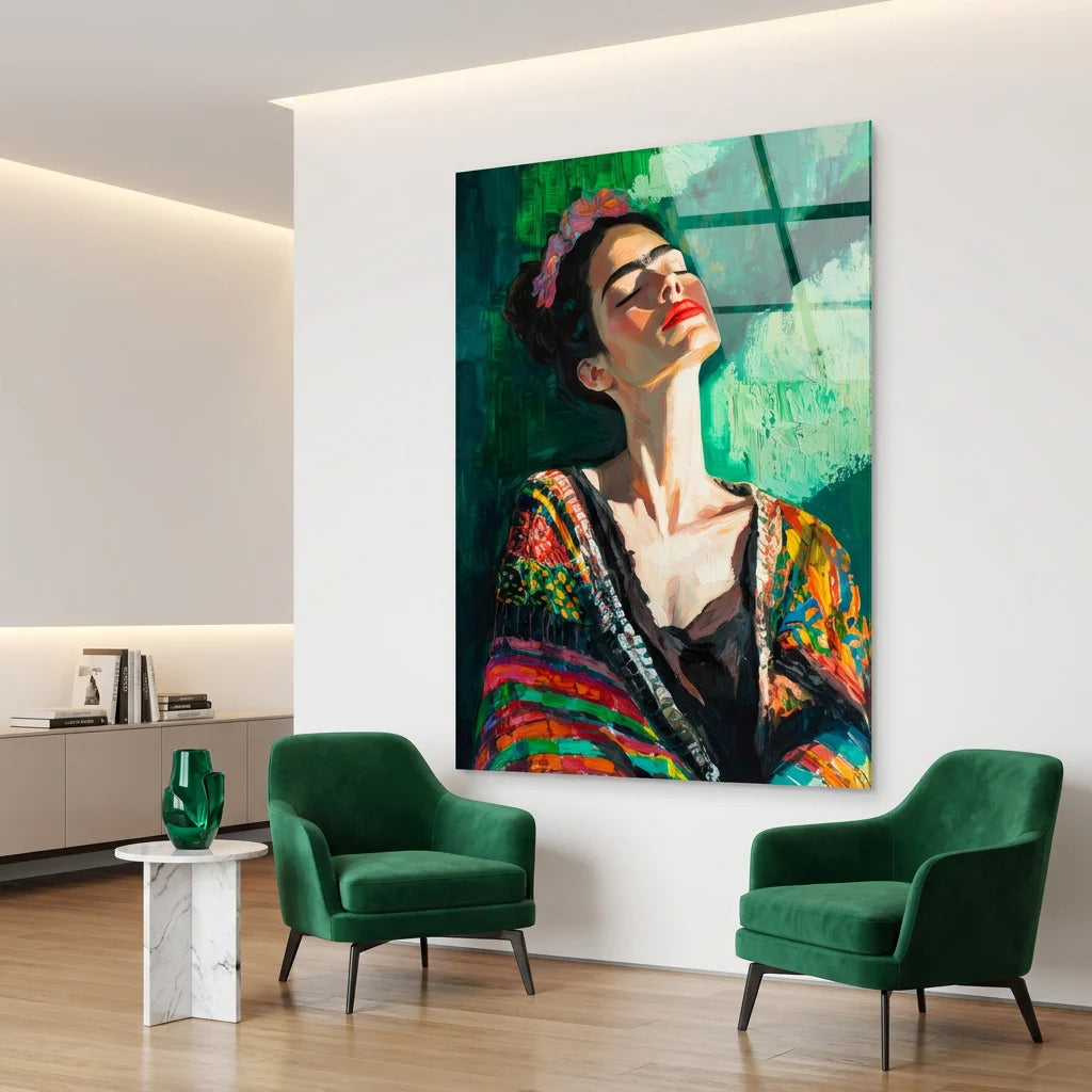 Tableau Frida Kahlo ambiance bohème et artistique