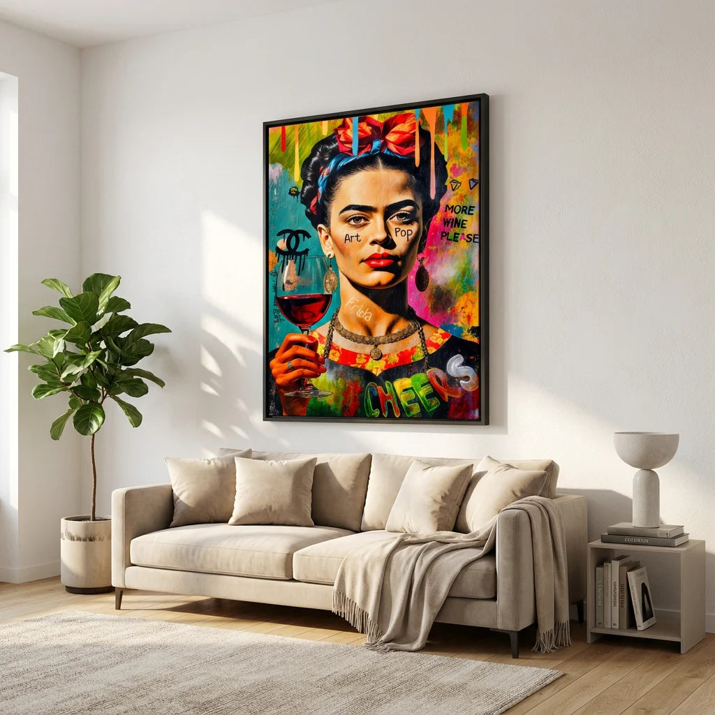 Tableau Frida Kahlo coloré