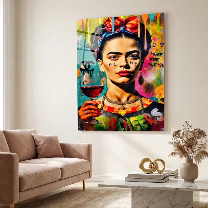 Tableau Frida Kahlo pop art