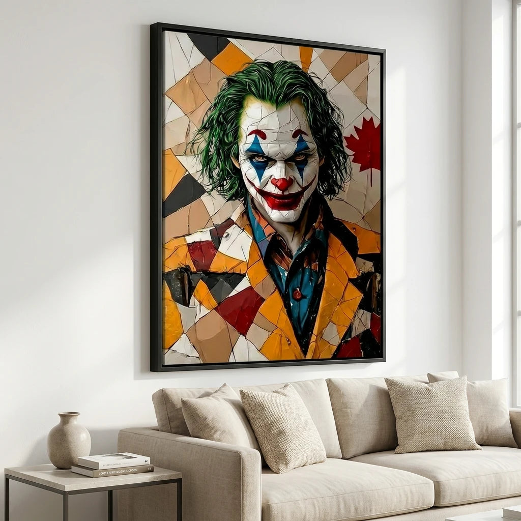 Tableau Joker effet mosaïque