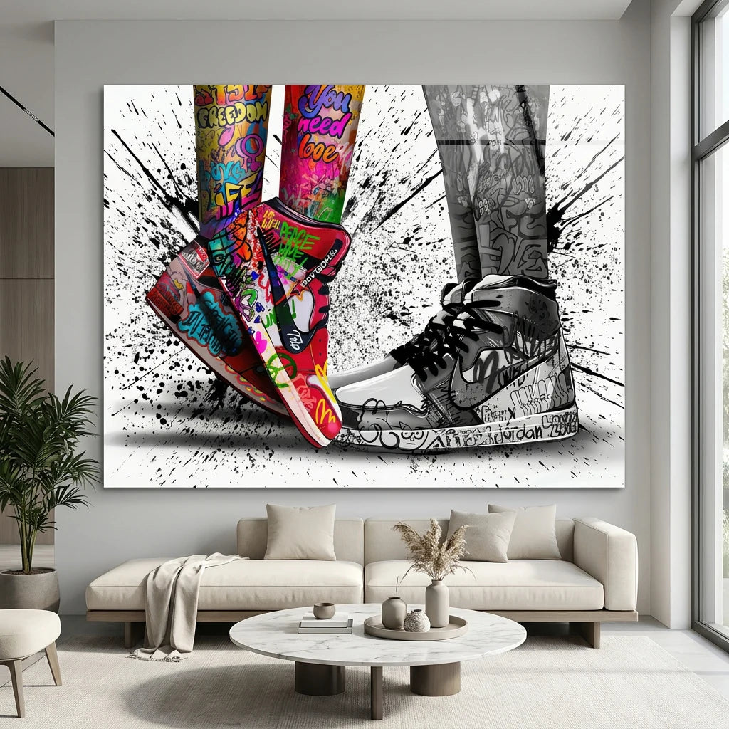 Tableau Nike street art XXL