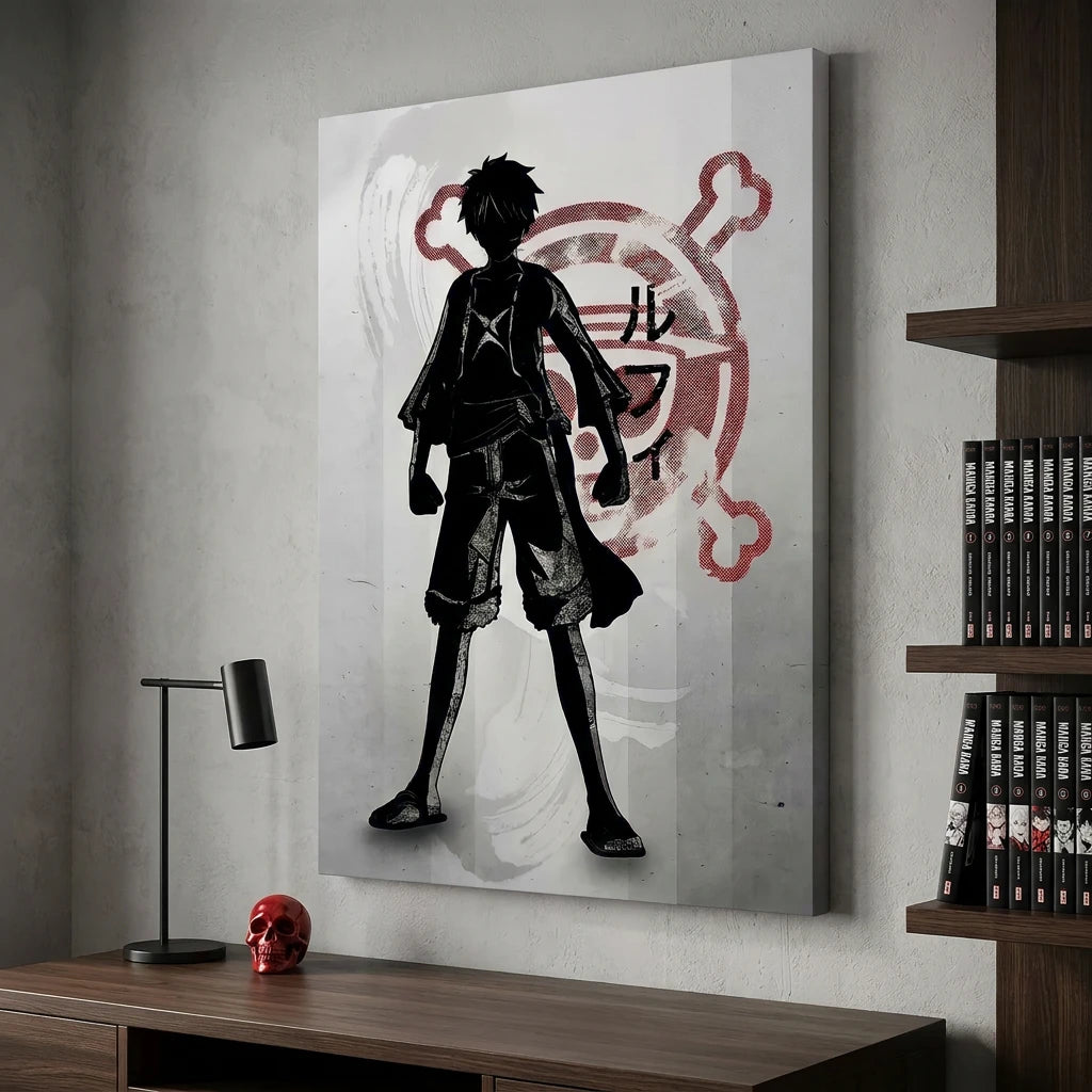 Tableau ONE PIECE Luffy Zoro Sanjî en trois panneaux
