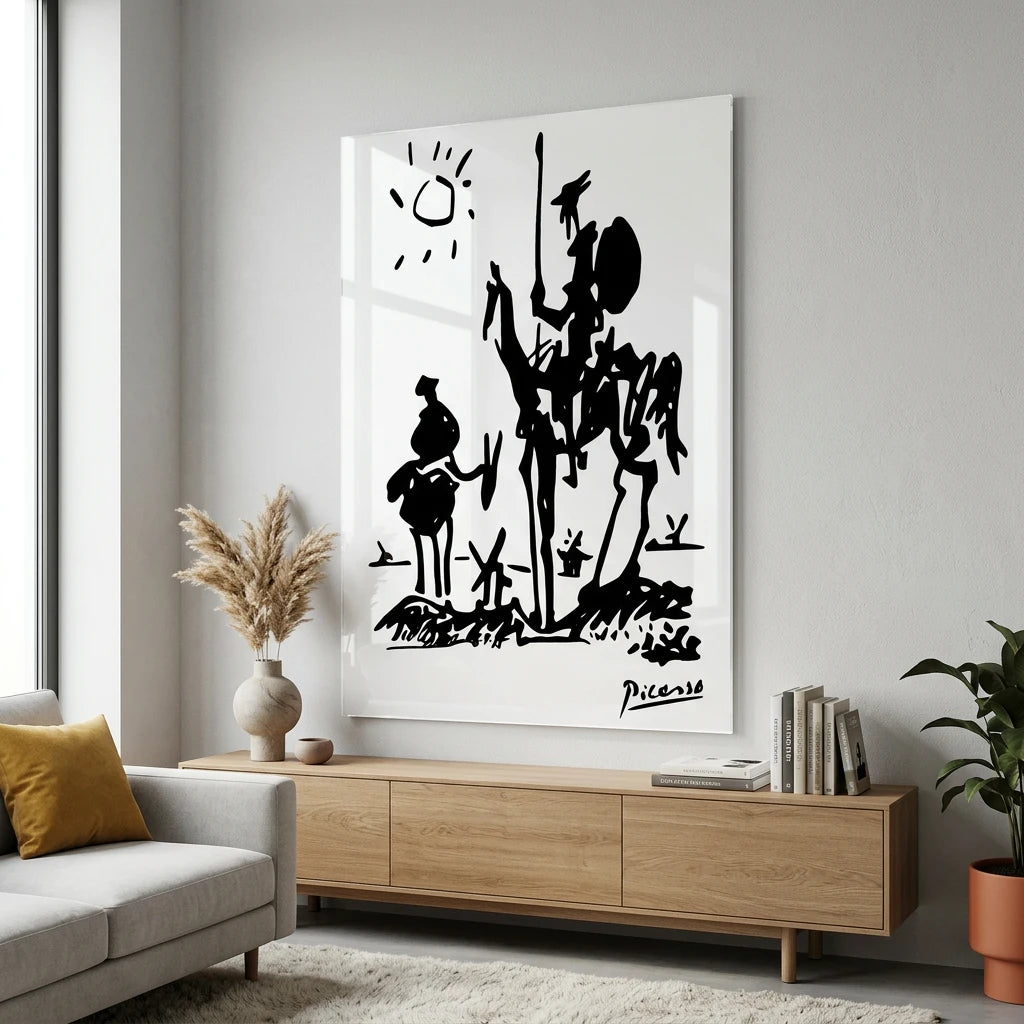 Tableau Picasso Don Quichotte et Sancho Panza
