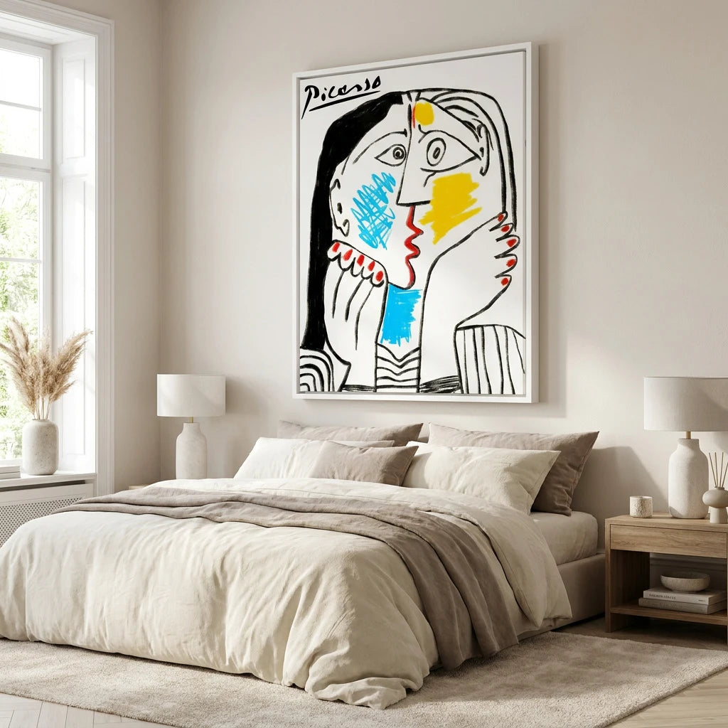 Tableau Picasso portrait couple artistique