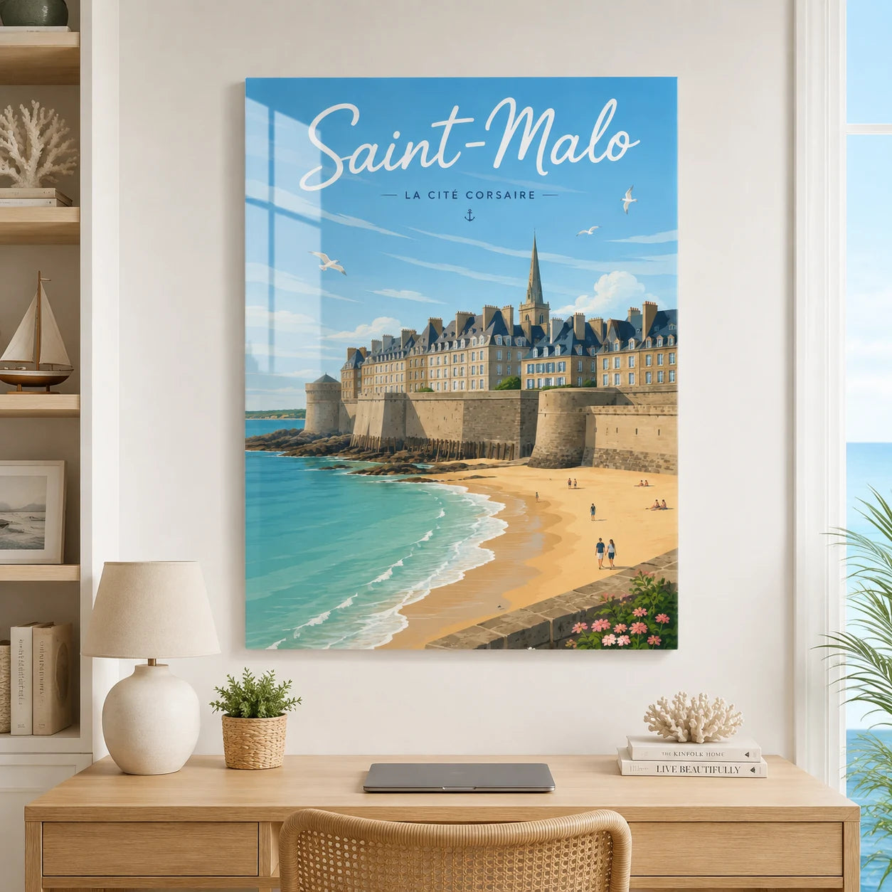 Tableau Saint-Malo en acrylique brillant