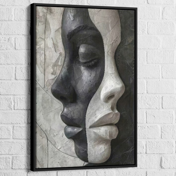 Tableau design L'Art des Contraires finition plexiglas effet brillant