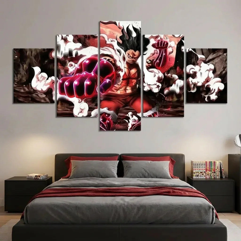 Tableau manga One Piece Luffy Gear Fourth style animé