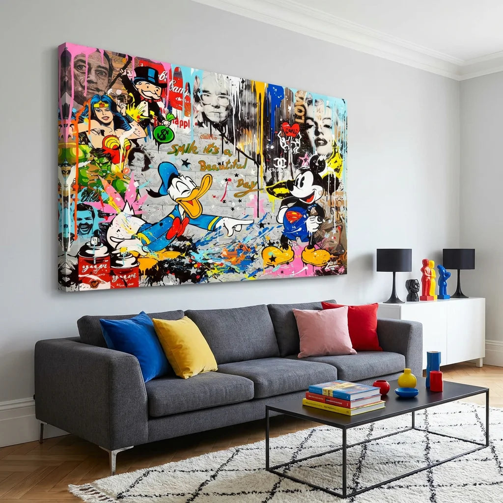 Tableau mural Donald Graf style art urbain