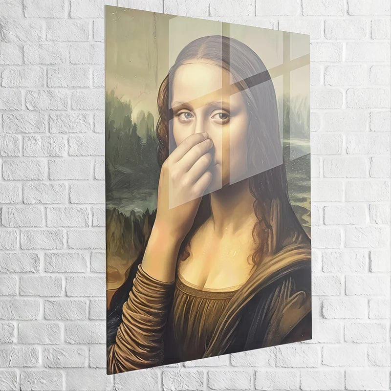 Tableau parodique La Joconde pour WC design