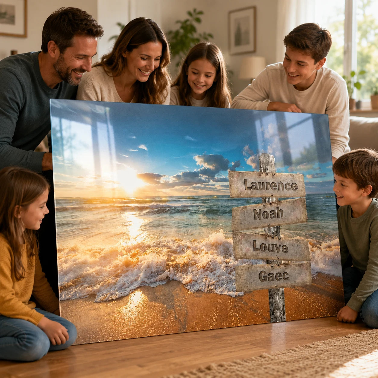 Tableau personnalisé en Plexiglas avec brillance et léger reflet