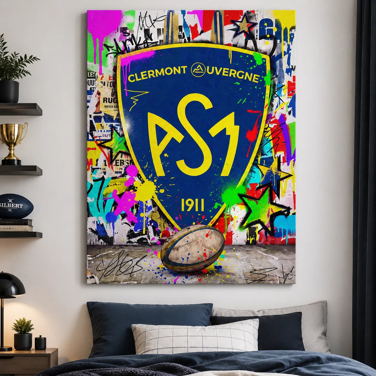 Tableau supporter ASM Clermont Auvergne
