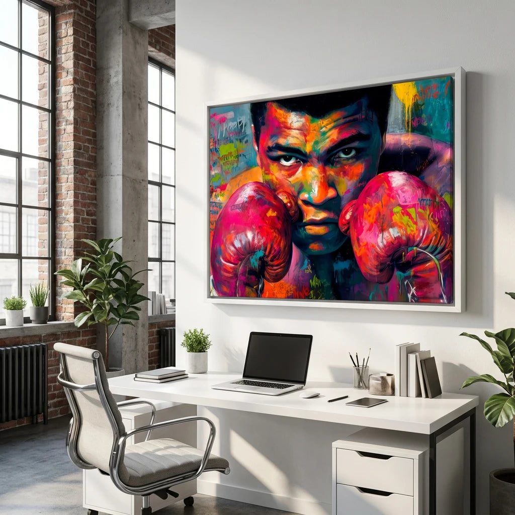 Tableau Muhammad Ali Street Art - Tableau Street Art