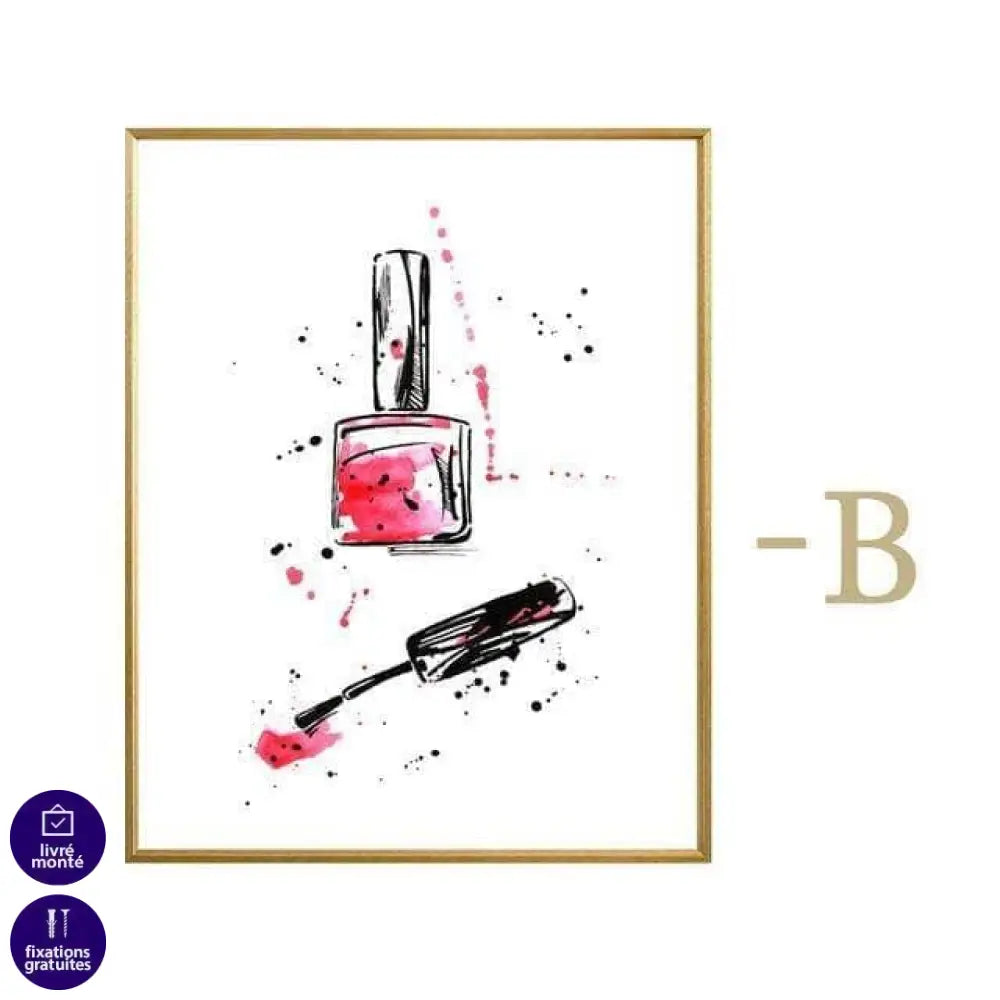 Affiche Fashion Aquarelle Collection 6 Pièces - Montableaudeco