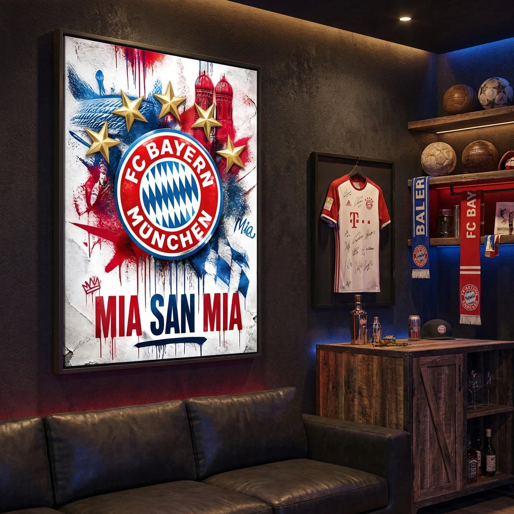 Tableau FC Bayern Munich Graffiti - Tableau Sport
