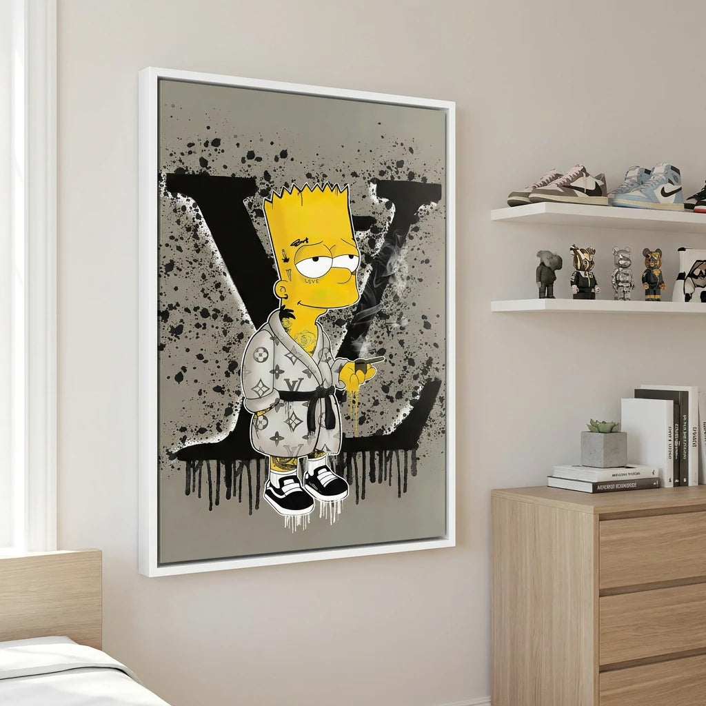 Tableau Bart Simpson Louis Vuitton - Tableau Animation