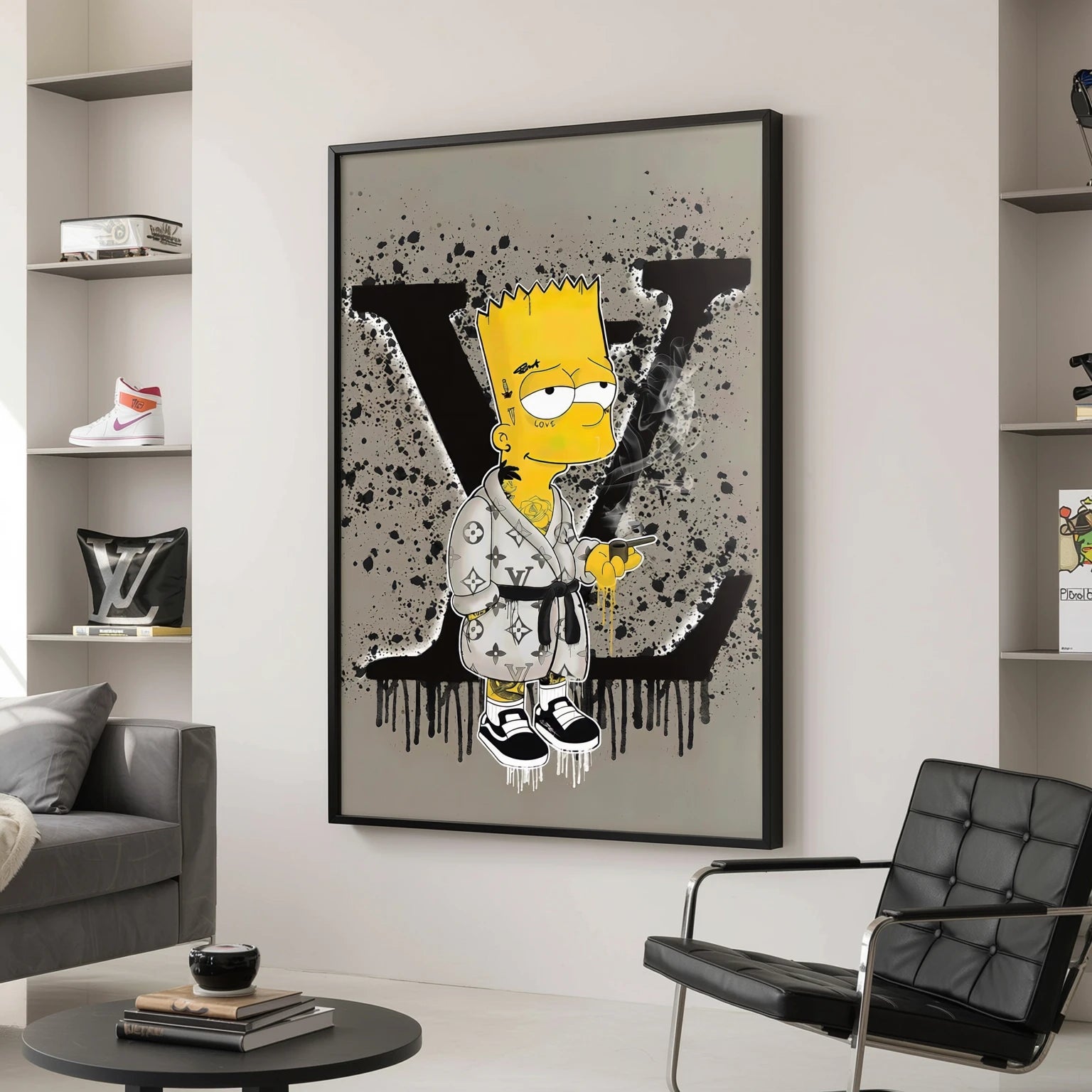 Tableau Bart Simpson Louis Vuitton - Tableau Animation