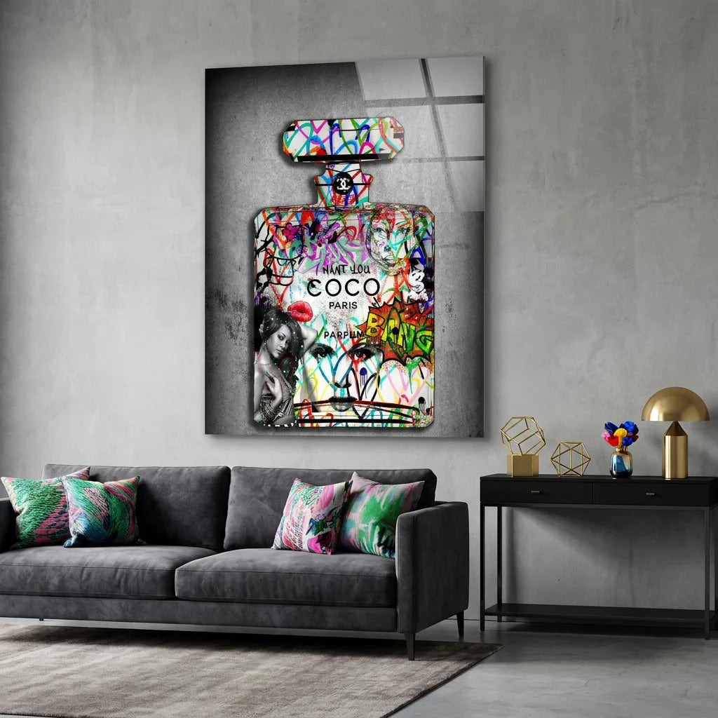 Tableau Street Art Chanel I Want You - 40x60cm / Plexiglas - Tableau Street Art