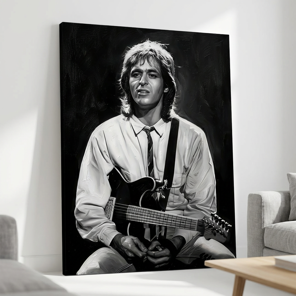 portrait noir et blanc goldman tableau moderne