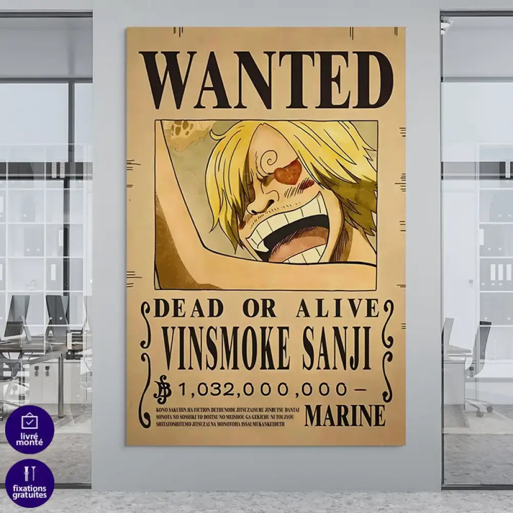 Poster One piece Dead or Alive Sanji