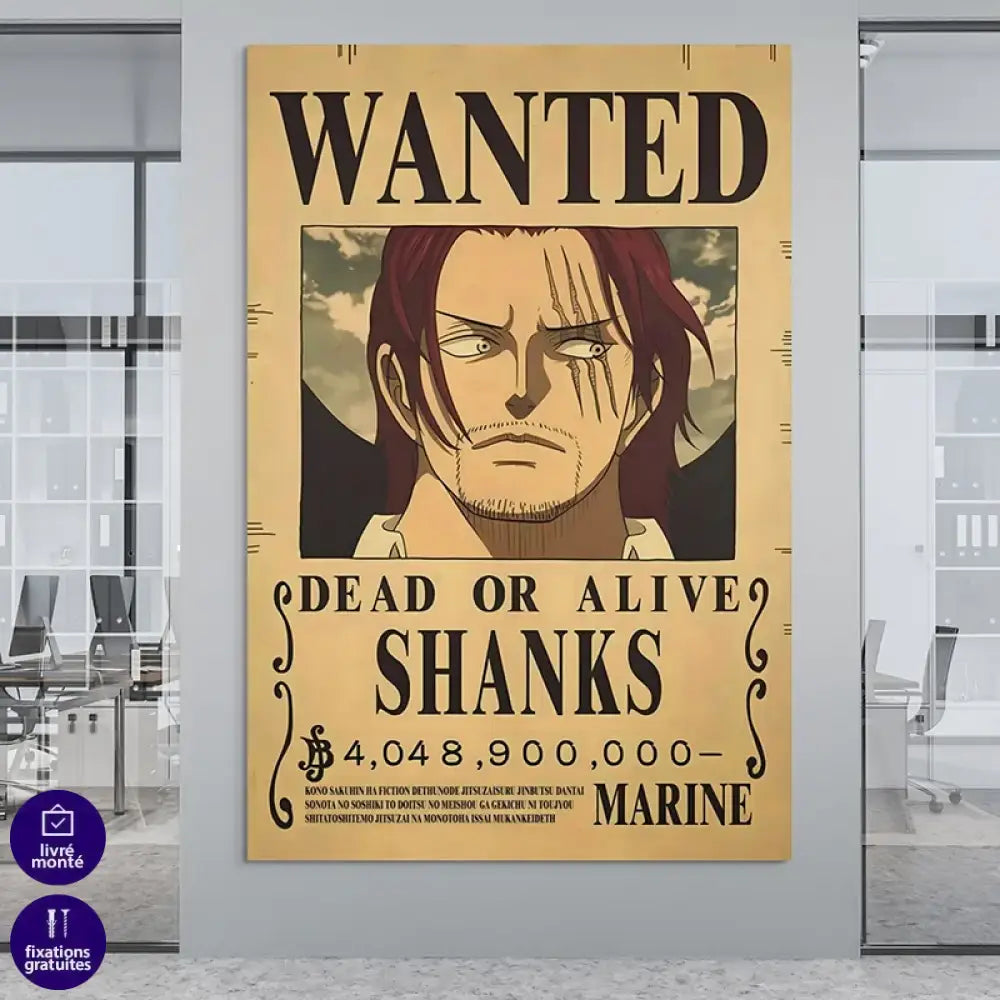 Poster One piece Dead or Alive Shanks